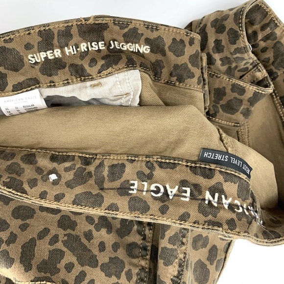 American Eagle Super Hi Rise Jegging Cheetah Animal Print - Picture 5 of 10
